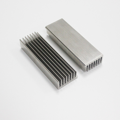 Nickel Plating Skived Fin Heat Sink , Anti Corrosion Silver Heat Sink